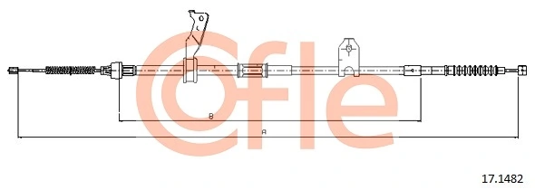Cable Pull, parking brake 17.1482