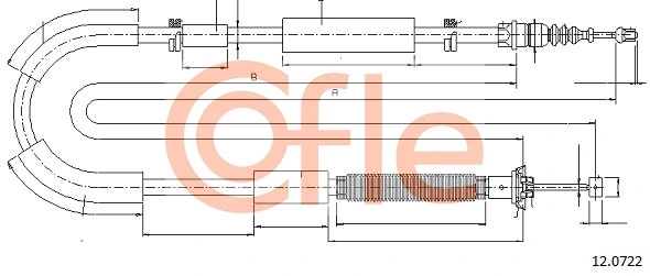 Tarikan kabel, rem parkir 12.0722