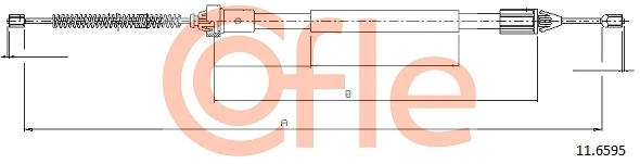 Cable Pull, parking brake 92.11.6595