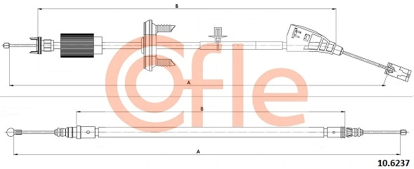 Cable Pull, parking brake 10.6237