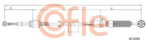 Cable Pull, manual transmission 10.4281