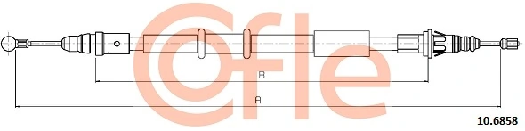 Cable Pull, parking brake 92.10.6858