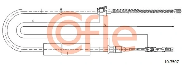 Cable Pull, parking brake 92.10.7507