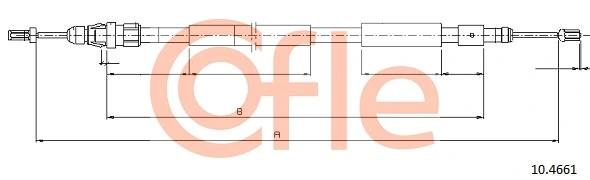 Cable Pull, parking brake 10.4661
