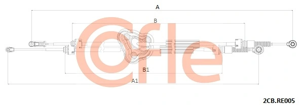 Cable Pull, manual transmission 92.2CB.RE005