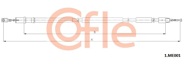 Cable Pull, parking brake 1.ME001