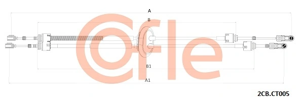 Cable Pull, manual transmission 92.2CB.CT005