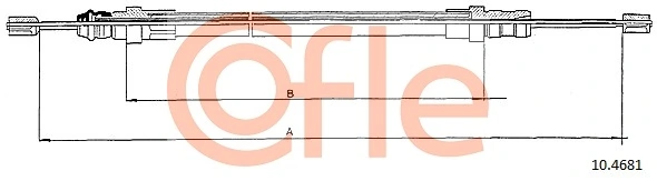 Cable Pull, parking brake 10.4681