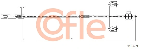 Cable Pull, parking brake 92.11.5671