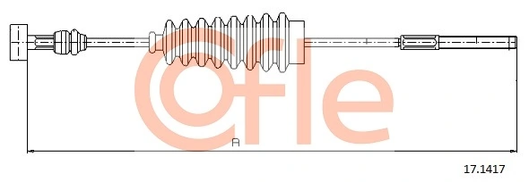 COFLE 17.1417 Cable Pull, parking brake