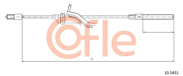Cable Pull, parking brake 10.5451