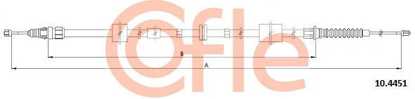 Cable Pull, parking brake 92.10.4451
