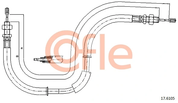 Cable Pull, parking brake 92.17.6105