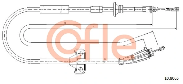 Cable Pull, parking brake 10.8065