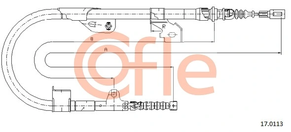 Cable Pull, parking brake 17.0113