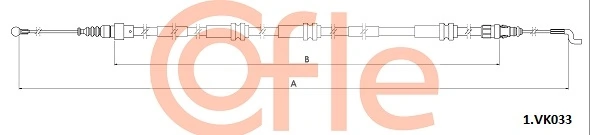 Cable Pull, parking brake 92.1.VK033