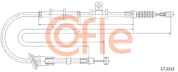Cable Pull, parking brake 92.17.2212