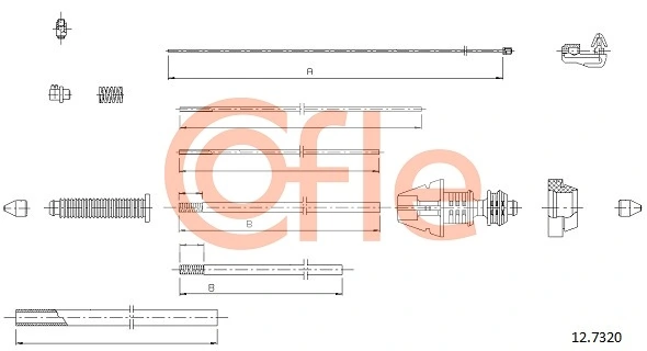 Accelerator Cable 12.7320