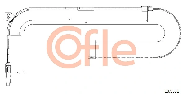 Cable Pull, parking brake 92.10.9331