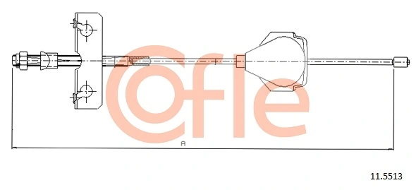 Cable Pull, parking brake 11.5513