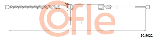 Cable Pull, parking brake 92.10.9022