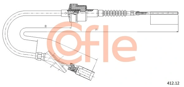 Cable Pull, clutch control 412.12