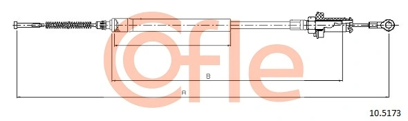 Cable Pull, parking brake 92.10.5173