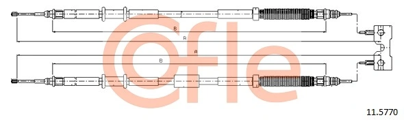 Cable Pull, parking brake 11.5770