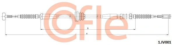 Cable Pull, parking brake 92.1.IV001