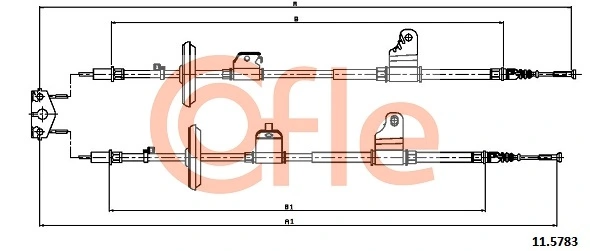 Cable Pull, parking brake 11.5783