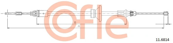 Cable Pull, parking brake 92.11.6814