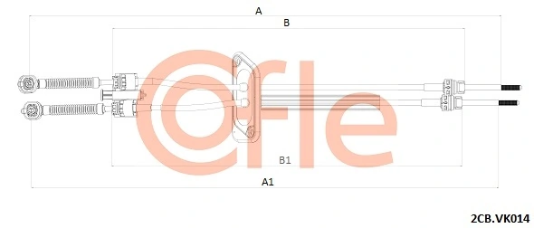 Cable Pull, manual transmission 92.2CB.VK014