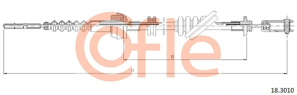 Cable Pull, clutch control 18.3010