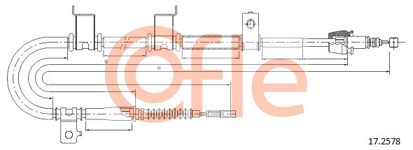 Cable Pull, parking brake 92.17.2578