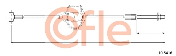 Cable Pull, parking brake 10.5416