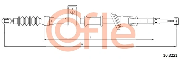Cable Pull, parking brake 10.8221