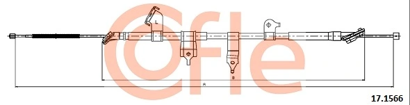 Cable Pull, parking brake 92.17.1566