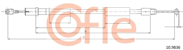 Cable Pull, parking brake 92.10.9836