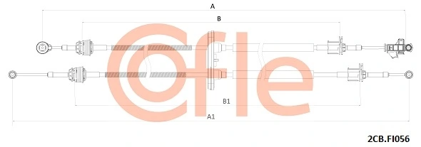 Cable Pull, manual transmission 92.2CB.FI056