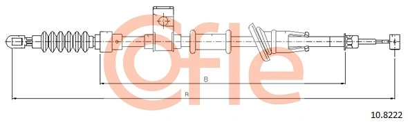 Cable Pull, parking brake 10.8222