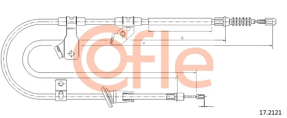 Cable Pull, parking brake 17.2121