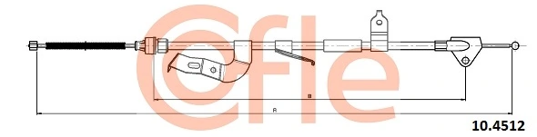 Cable Pull, parking brake 92.10.4512