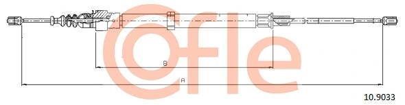 Cable Pull, parking brake 10.9033