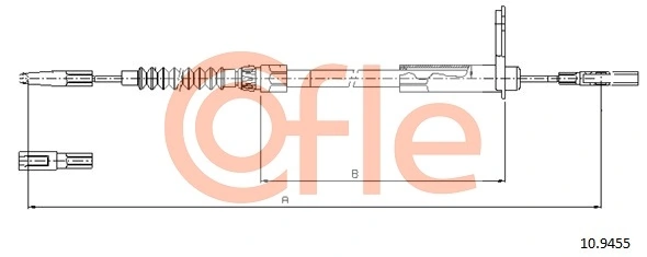 Cable Pull, parking brake 92.10.9455