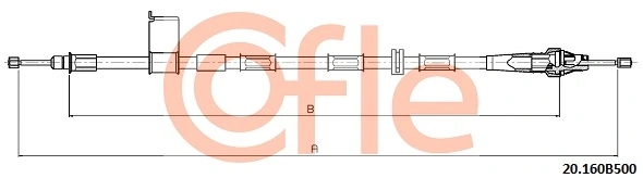 Cable Pull, parking brake 92.20.160B500