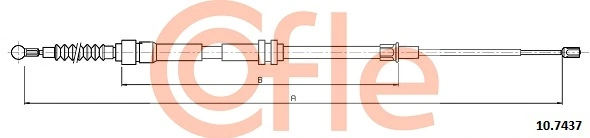 Cable Pull, parking brake 10.7437