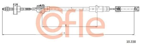 Cable Pull, clutch control 10.338