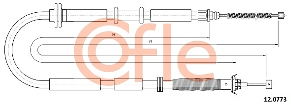 COFLE 12.0773 Cable Pull, parking brake