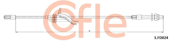 Cable Pull, parking brake 92.1.FD024