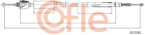 Cable Pull, parking brake 10.5241